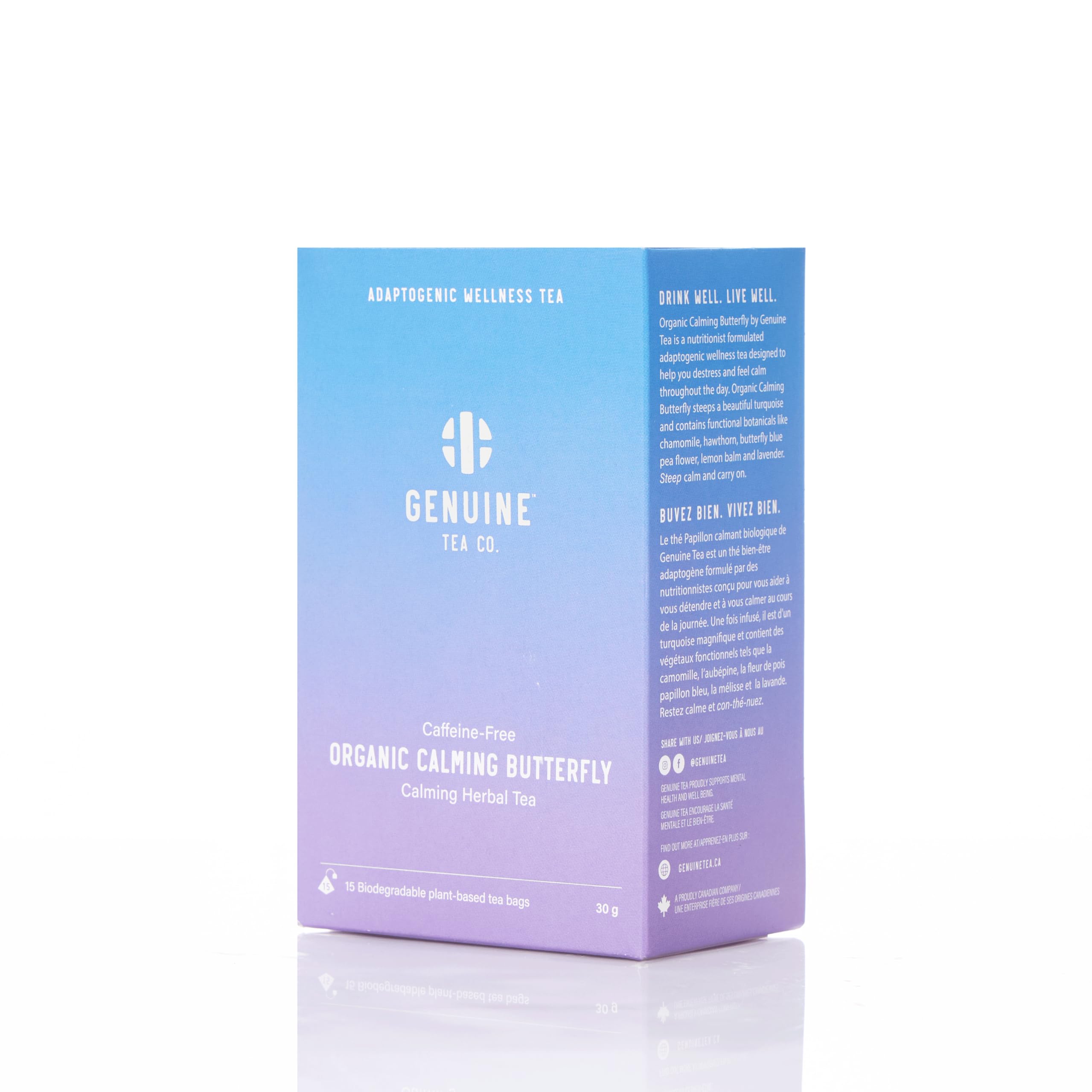 Genuine Tea - Organic Calming Butterfly (15bg)