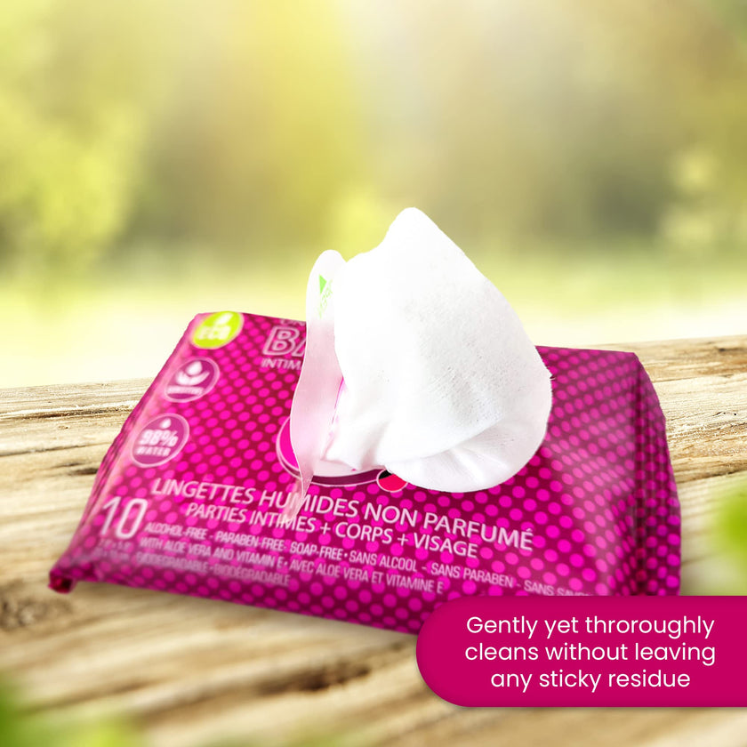 Genial Day - Unscented Bamboo Wet Wipes (10ct)