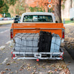 VEVOR 49.4 x 22.4 x 7.1 in Hitch Cargo Carrier, 500lb Capacity Trailer Hitch Mount Aluminum Cargo Basket, Luggage Carrier Rack Fits 2