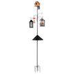 VEVOR 92 Inch Bird Feeding Station 4 Hook Wild Bird Feeder Stand Pole