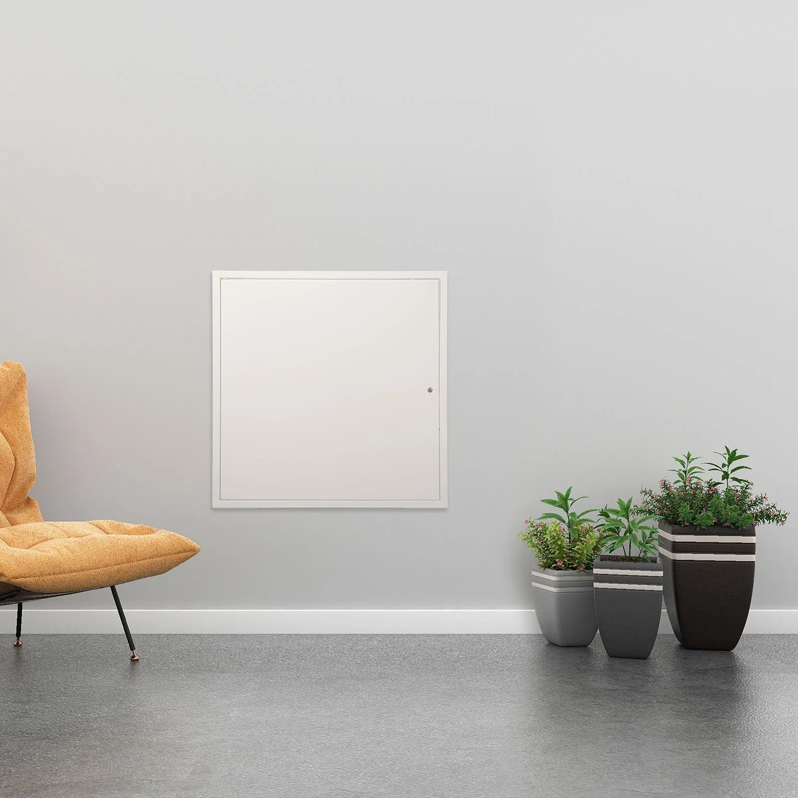 VEVOR Access Panel for Drywall & Ceiling, 16 x 16 Inch Plumbing Access Panels, Reinforced Access Door, Heavy-Duty Steel Wall Hole Cover, Easy Install Removable Hinged Panel for Wiring & Cables, Silver