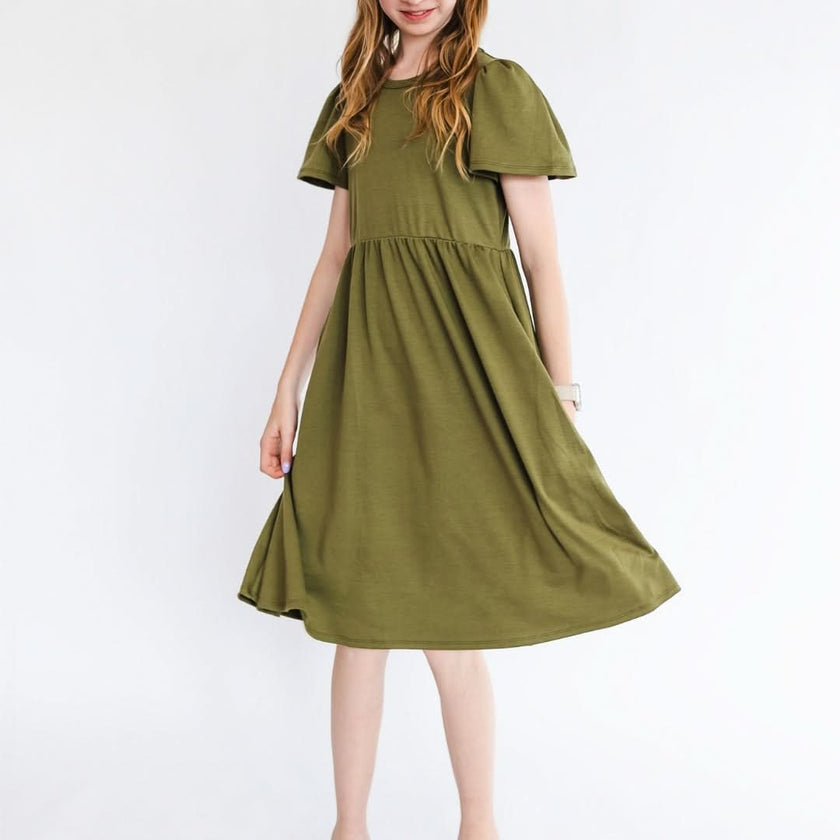Youth Bamboo Kaia Dress | Antique Floral