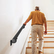 VEVOR 6ft Wall Mounted Stair Handrail Black Aluminum Indoor Outdoor Railing
