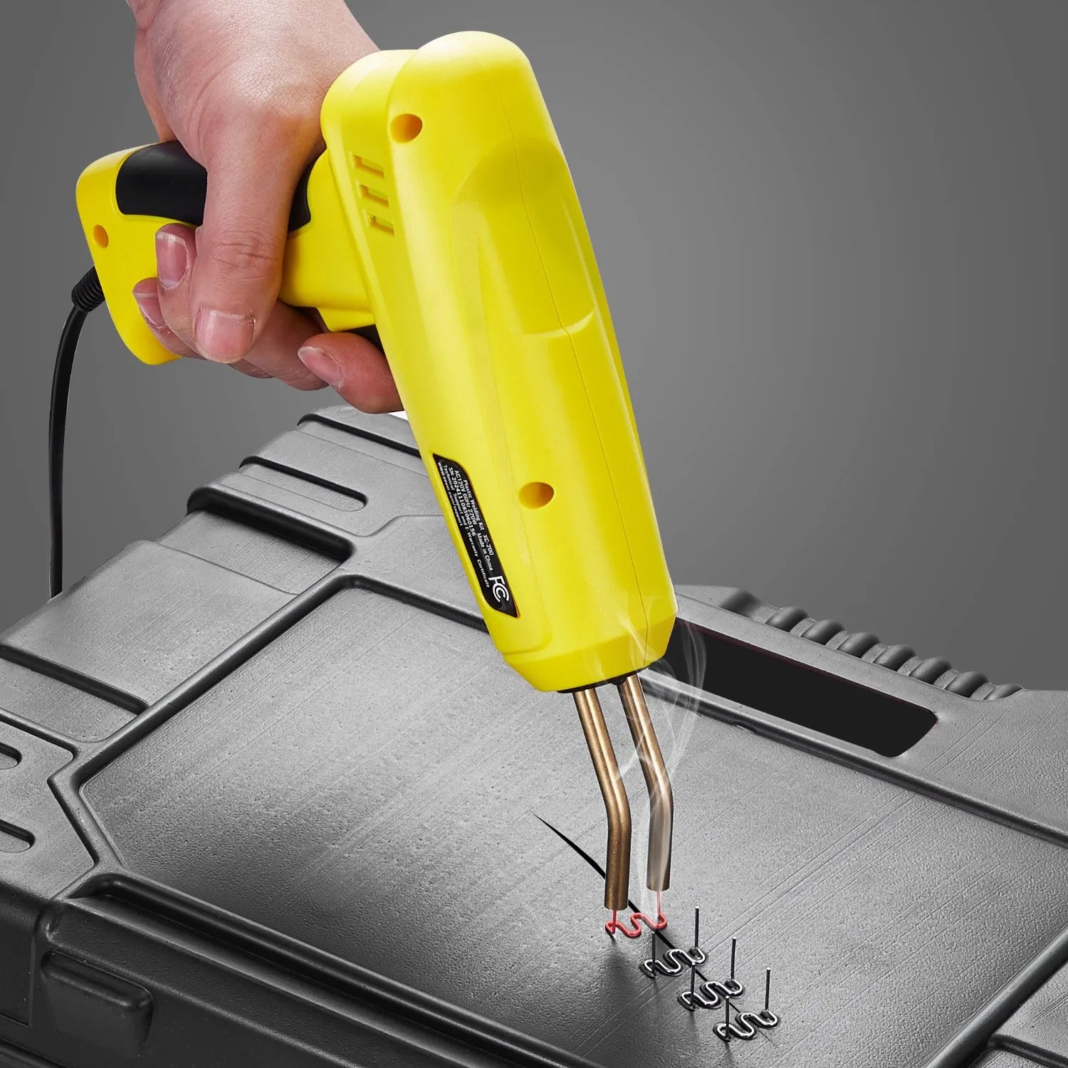 Plastic Welder 220W Plastic Welder Gun Kit with 800 Staples & 56 Rods