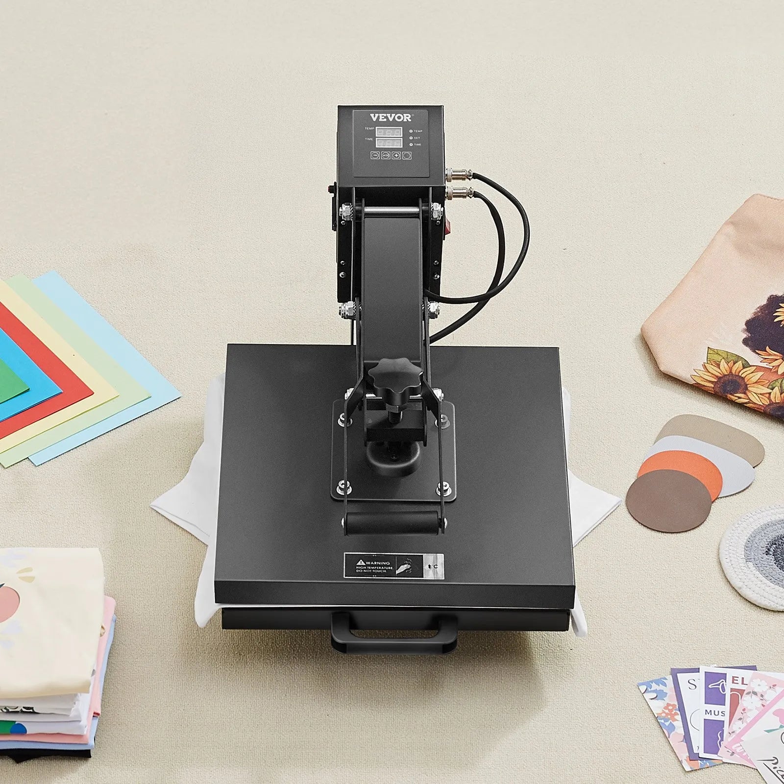 Heat Press Machine 15 x 15 inch Sublimation Printer Transfer for DIY T-shirt