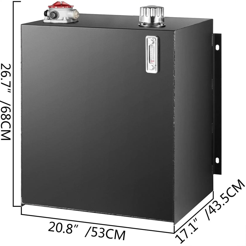 Hydraulic Reservoir Oil Tank Fuel Tank 25 Gal Steel with Filter & Temp Gauge