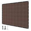 VEVOR 90% Sun Shade Cloth Privacy Screen 8 x 12 ft for Patio Garden (Brown)