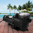 Swimming Pool Pump 1HP, Dual Voltage 110V 220V, 5544GPH, Powerful Pump for In/Above Ground Pool Water Circulation, with Strainer Basket, 2pcs 1-1/2'' NPT Connectors Tested to UL Standards