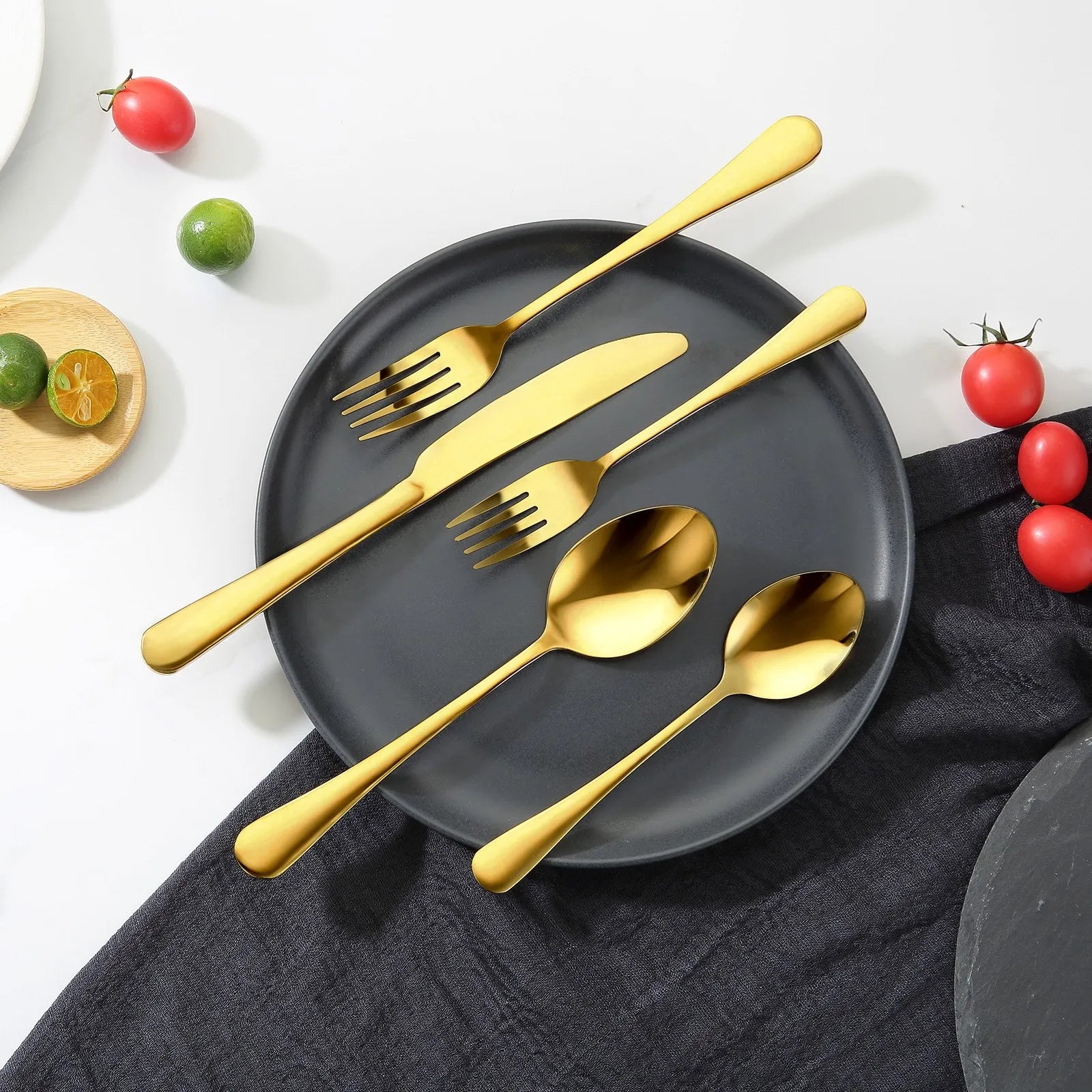 VEVOR 100-Piece Silverware Set Stainless Steel Cutlery Flatware Utensils for 20