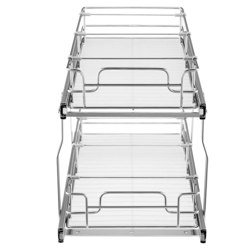 VEVOR 2-Tier Wire Pull Out Cabinet Under Sink Organizer 12