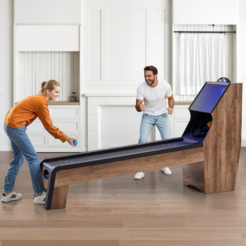 VEVOR 9 ft Roll & Score Arcade Game Table Electronic Scorer Game Room 4 Balls
