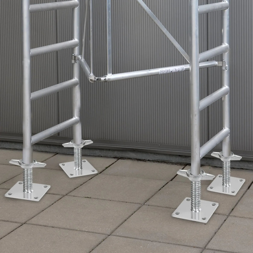 VEVOR 4-Pack Adjustable Leveling Jacks Solid Screw for Baker-Style Scaffolding