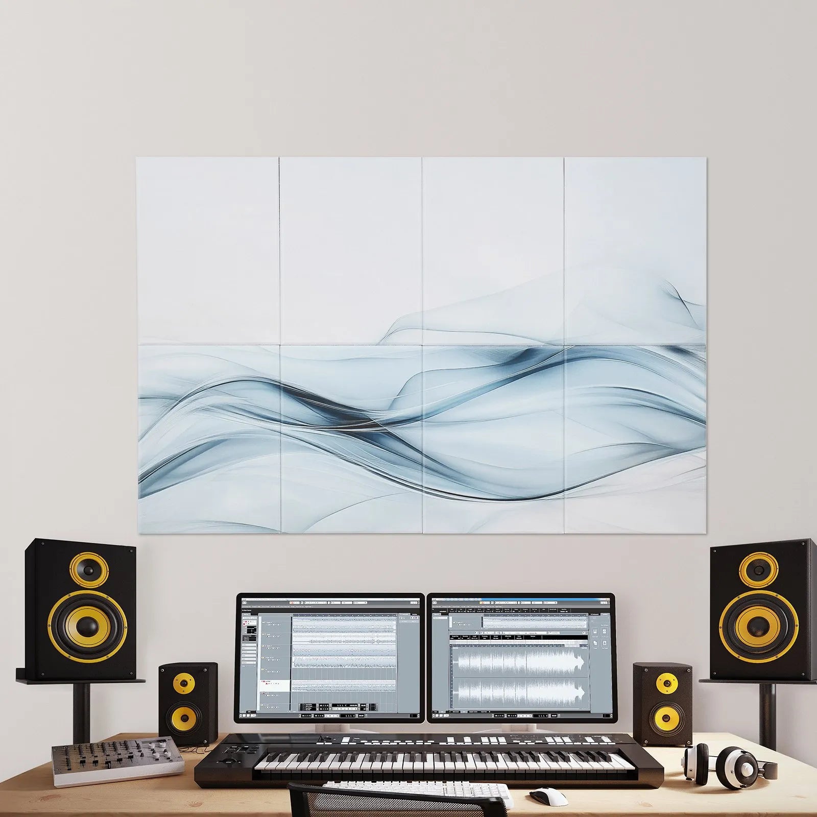 VEVOR 8 Pack Art Acoustic Panels 15.8 x 11.8 inch Self Adhesive for Home Studio