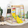 Indoor Playground Climbing Gym Wooden 8-in-1 Climber Playset for Children-Multicolor