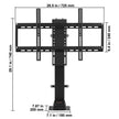 VEVOR Motorized TV Lift Stroke Length 35 Inches Motorized TV Mount Fit for 32-65 Inch TV Lift with Remote Control