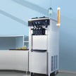 VEVOR 2200W Commercial Soft Ice Cream Machine 3 Flavors 5.3 to 7.4Gallons per Hour Auto Clean LED Panel Perfect for Restaurants Snack Bar supermarkets