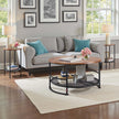 VEVOR 3 Pieces Round Coffee Table Set 31.5 in with 2 End Tables for Living Room