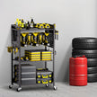 VEVOR 4-tier Tool Organizer Cart on Wheels 150 lbs Garage Cart for Workshop