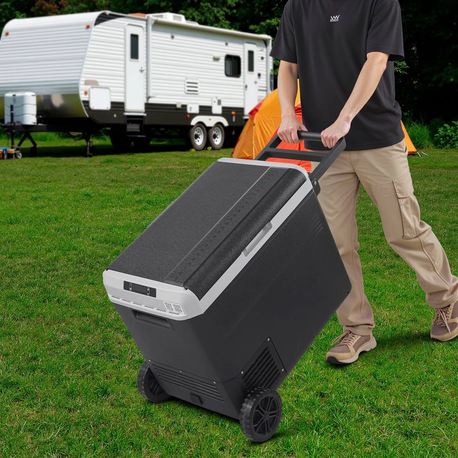 VEVOR 12V Car Refrigerator Portable Freezer 63.4QT Electric Cooler for Camping