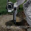 VEVOR 37.77cc Gas-Powered T Post Driver 4-Stroke Fence Piling Pounder w/ 2 Head