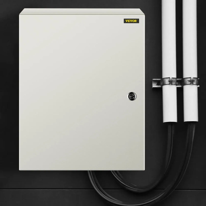 VEVOR NEMA Steel Enclosure, 20 x 16 x 6'' NEMA 4X Steel Electrical Box, IP66 Waterproof & Dustproof, Outdoor/Indoor Electrical Junction Box, with Mounting Plate