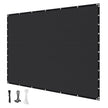 VEVOR 90% Sun Shade Cloth Privacy Screen 10 x 12 ft for Patio Garden (Black)
