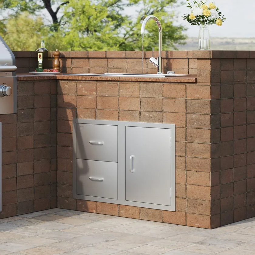 VEVOR Outdoor Kitchen Door Drawer Combo 32.5\