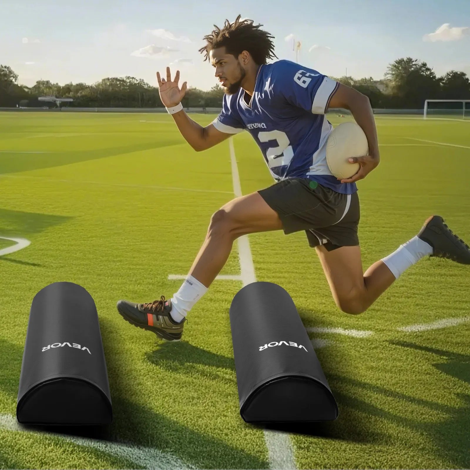 VEVOR 42.5in Football Tackling Dummy Step Over Dummy Blocking Pad Equipment 2PCS