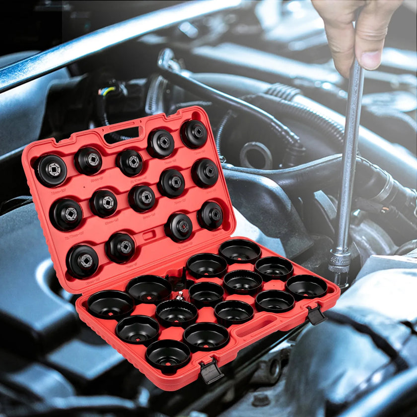 VEVOR Oil Filter Socket Set Cup Socket Tool Set 7 PCS Oil Filter Cap Wrench