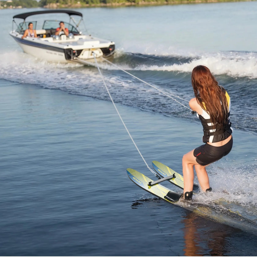 VEVOR 46-inch Water Skis Combo Training Water Skis with X-7 Adjustable Bindings