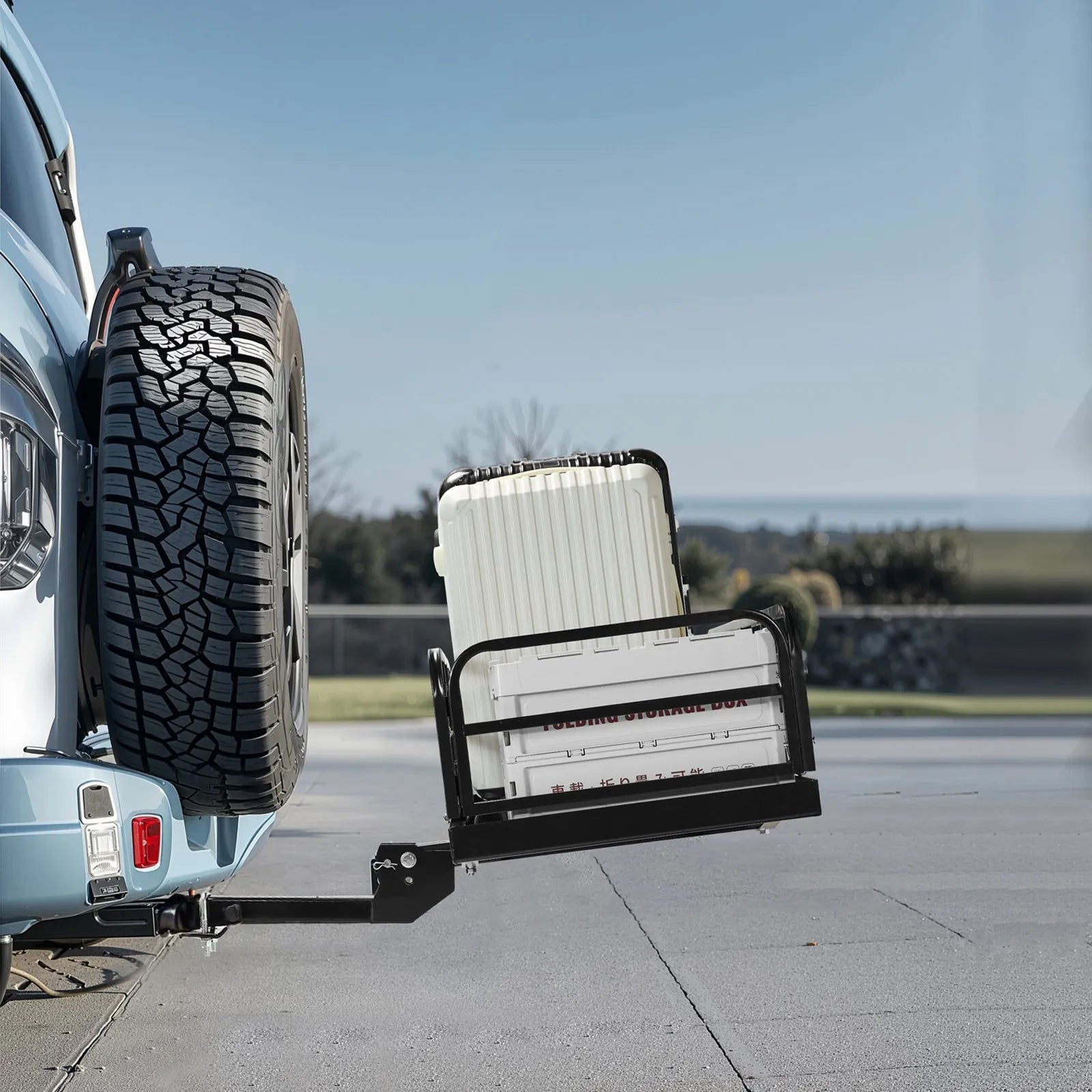 VEVOR 500 lbs Hitch Cargo Carrier Folding Hitch Cargo Carrier for 2
