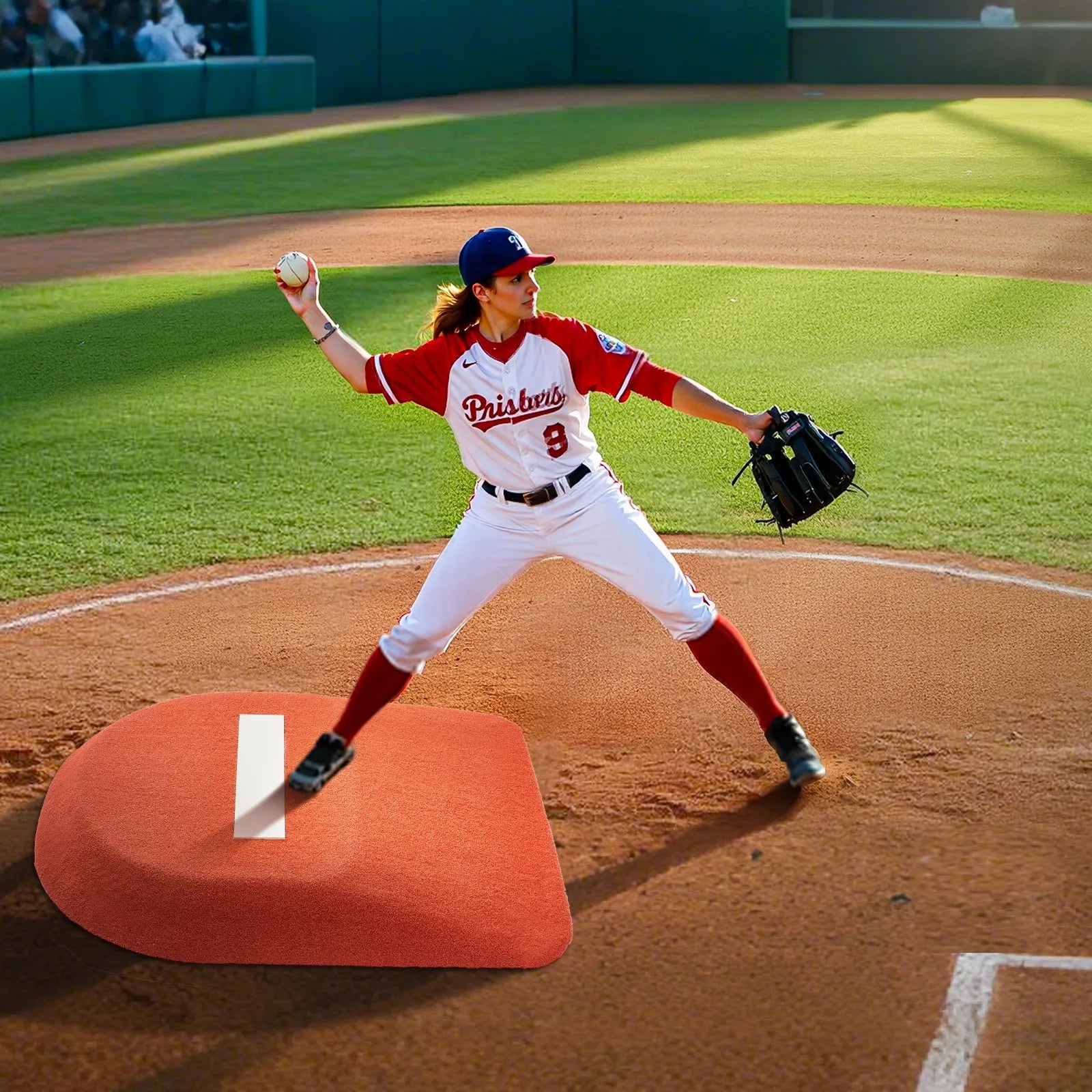 VEVOR 42 in Pitching Mound Portable Pitcher Mound Baseball Softball  Training