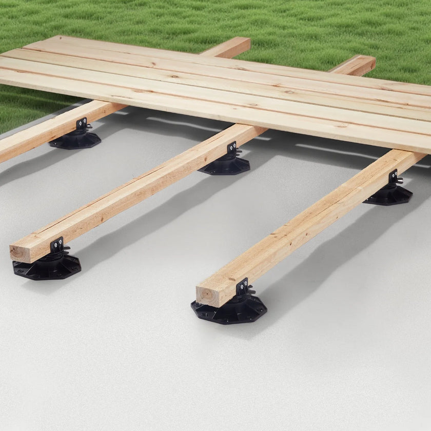 VEVOR 24 Pcs Adjustable Deck Support Pedestal Deck Foundation Base 1.18-2.36 in