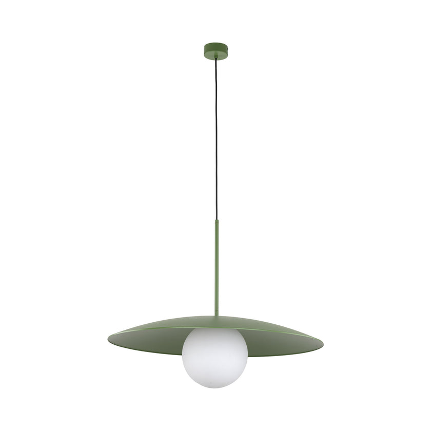 SLATE Mid-Century Modern Wide Dome Pendant Light for Kitchen Island & Dining Table