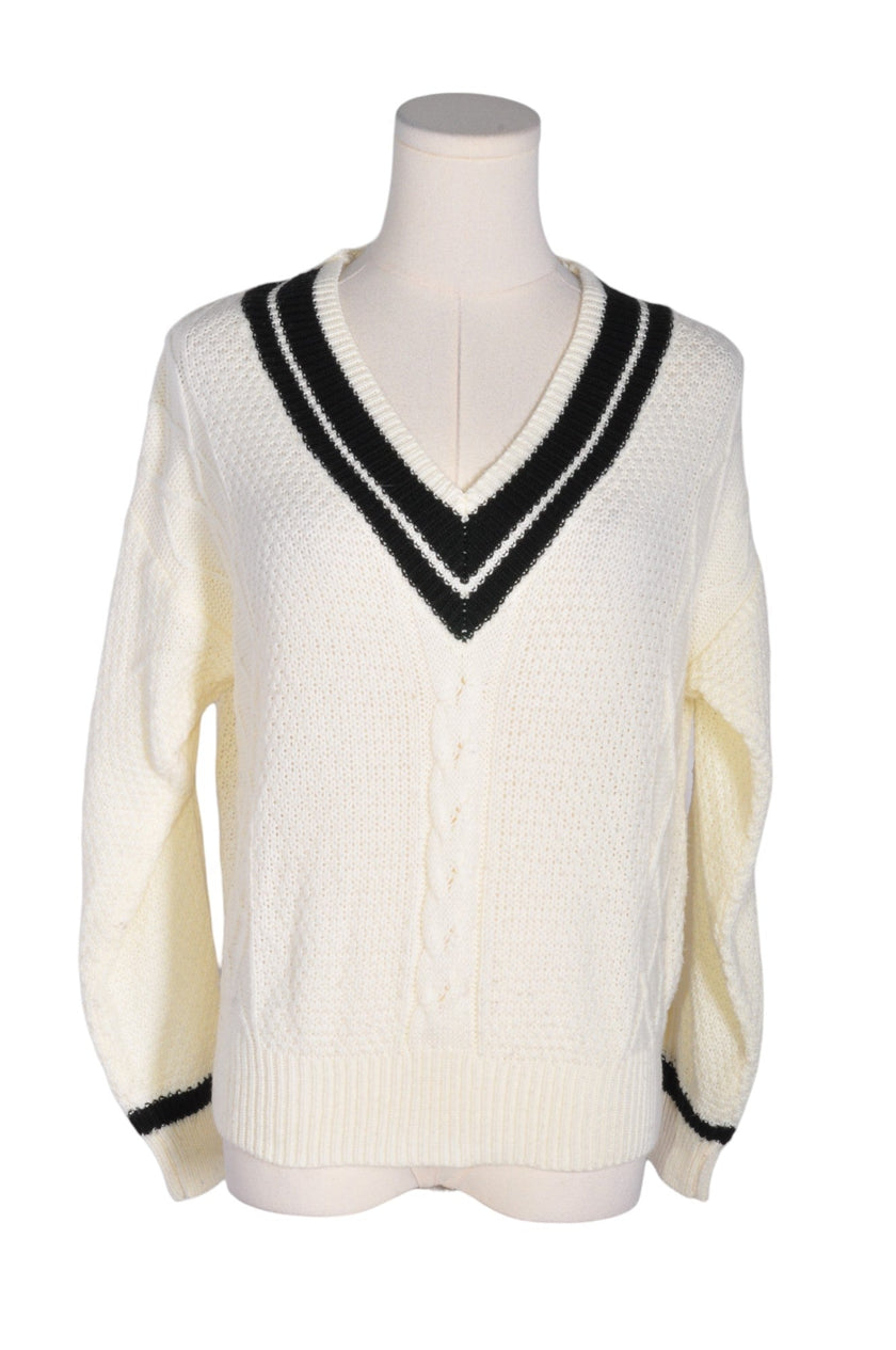 UNBRANDED Women Sweaters Regular fit in White - S