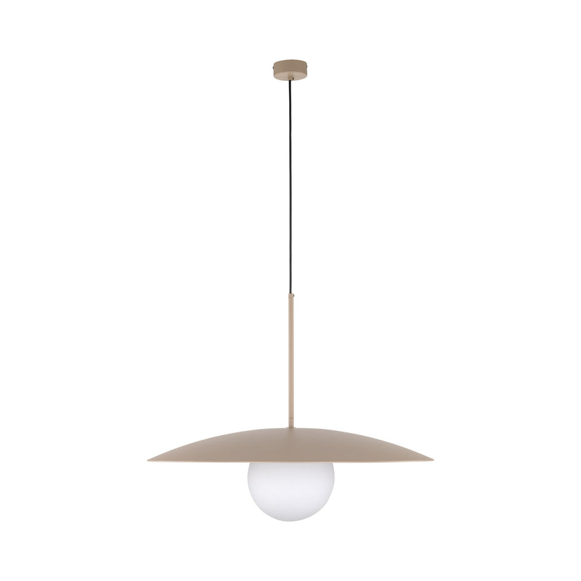 SLATE Mid-Century Modern Wide Dome Pendant Light for Kitchen Island & Dining Table