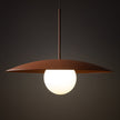 SLATE Mid-Century Modern Wide Dome Pendant Light for Kitchen Island & Dining Table