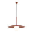 SLATE Mid-Century Modern Wide Dome Pendant Light for Kitchen Island & Dining Table