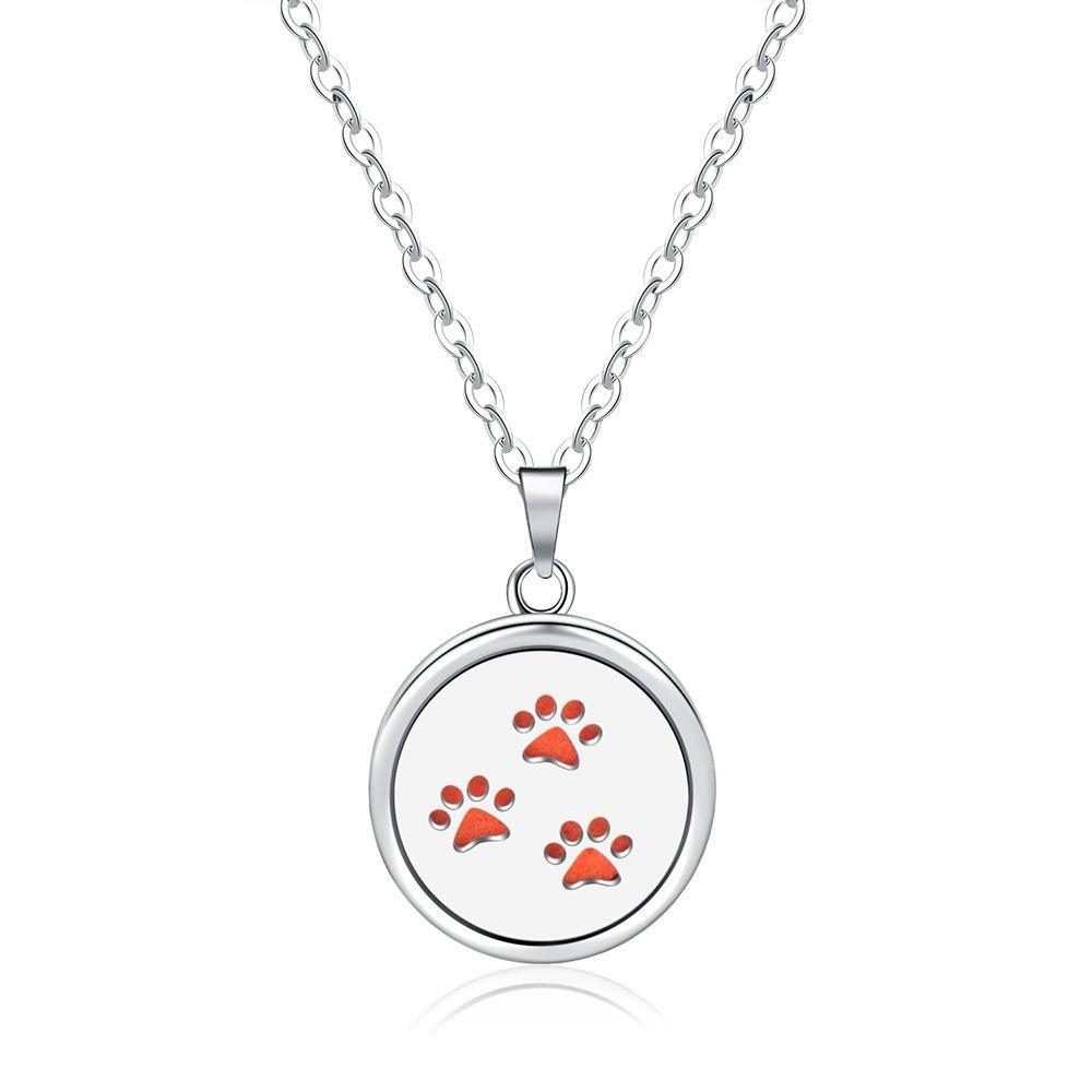 Open Round Hollow Perfume Box Necklace