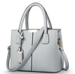 Women's PU Leather Lychee Pattern Shoulder Bag – Portable Crossbody Messenger Bag