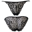 Women's Lace Jacquard Low-Waist Briefs Traceless Hip-Lifting Hollow Floral