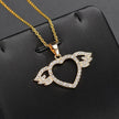 Women Fashion Angel love pendant Necklace Gold Silver