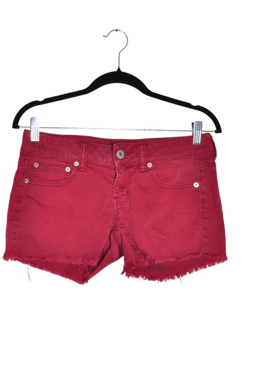 AMERICAN EAGLE Women Denim Shorts Regular fit in Red - 4