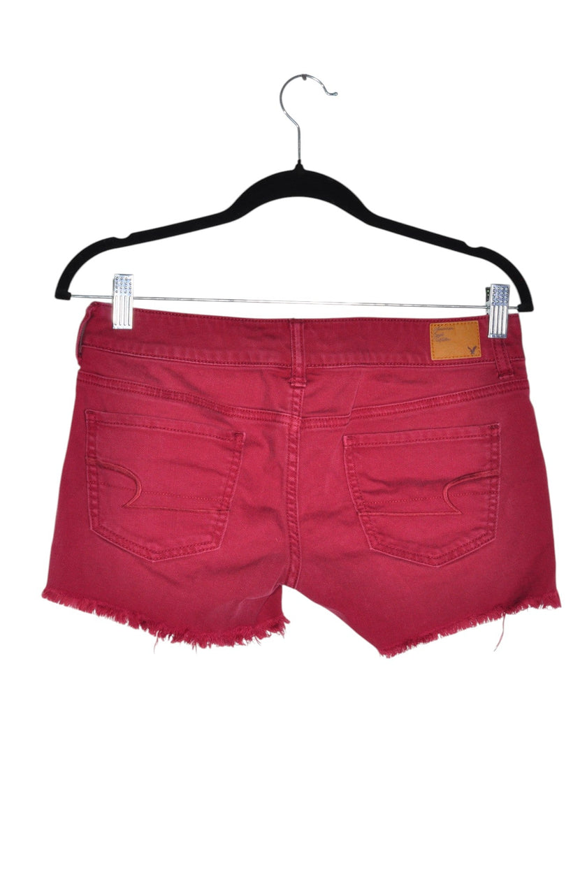 AMERICAN EAGLE Women Denim Shorts Regular fit in Red - 4