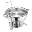 VEVOR 5 Qt 2 Pack Round Chafing Dish Buffet Set Full-Size Pan Stainless Steel