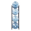 VEVOR 4 Tiers Water Jug Holder Single Row Water Bottle Rack for 4 Bottles Black
