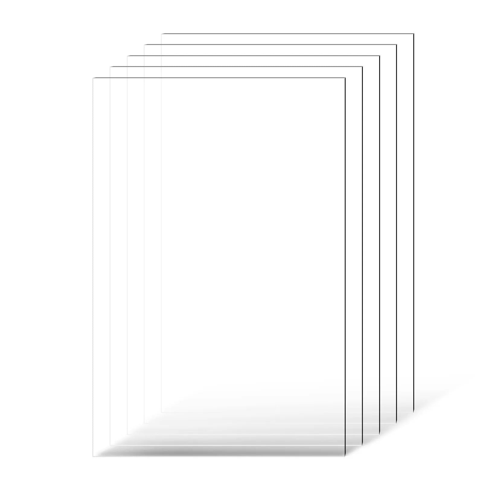 VEVOR 5-Pack PET/Plexiglass Sheets 24 x 36 Inch Plastic Sheets 0.04 Inch Thick