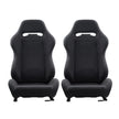VEVOR 2 Set Racing Seat Adjustable Racing Chair with Polyester Fabric & Slider