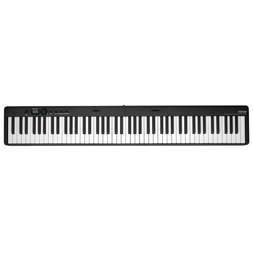 VEVOR 88 Key Folding Keyboard Piano Portable Foldable Bluetooth MIDI with Stand