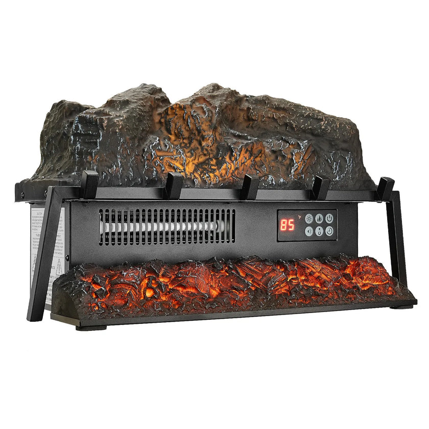 VEVOR 23 Inch Electric Fireplace Log Heater with Crackling Sound Timer Remote